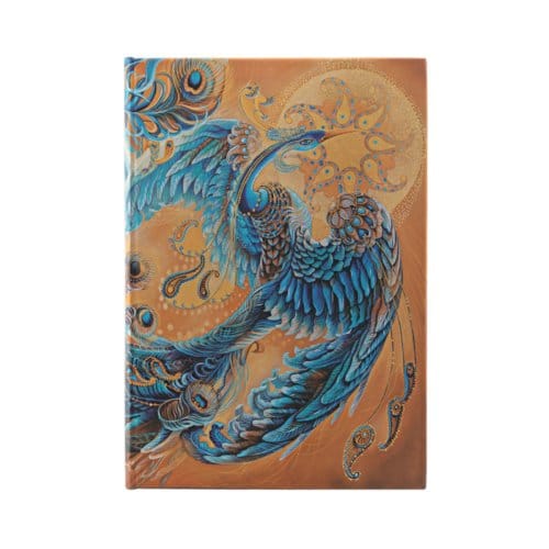 Paperblanks cahier, skybird, hardcover, formaat midi 12,5 x 18 cm, blanco