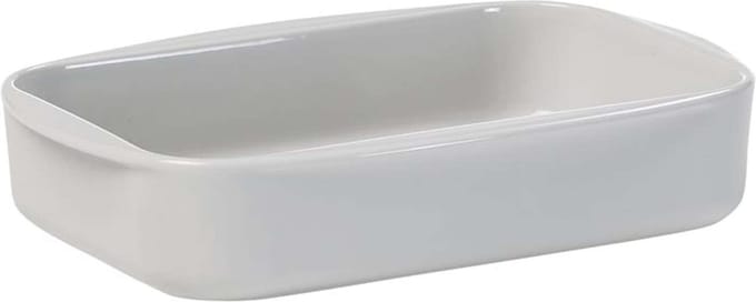 Eva Trio - Legio Nova Ovenschaal 24x17 cm - Porselein - Zilver -