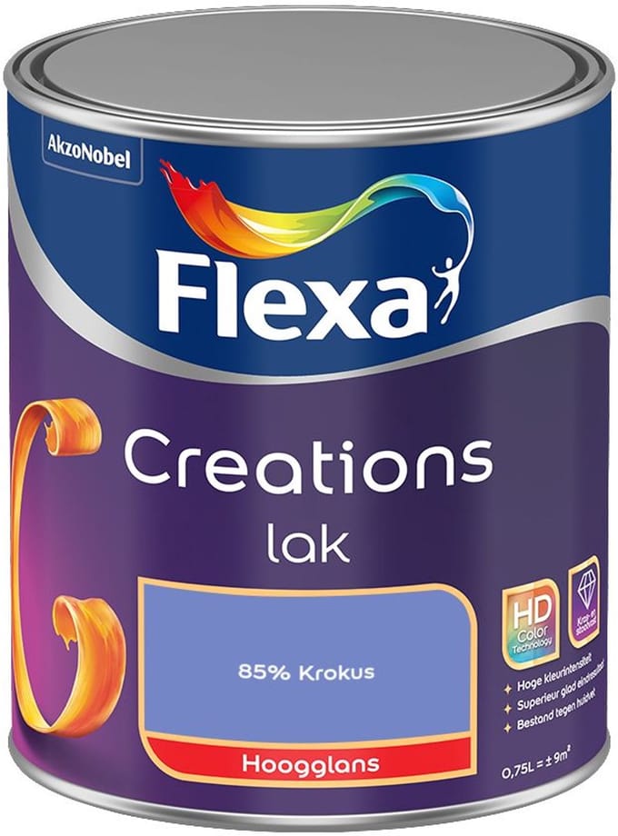 Flexa - Creations Lak Hoogglans - 85% Krokus - Mengverf - 750 Ml