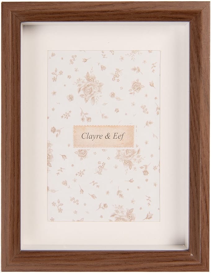 Clayre & Eef Fotolijst 15x20 cm Bruin MDF