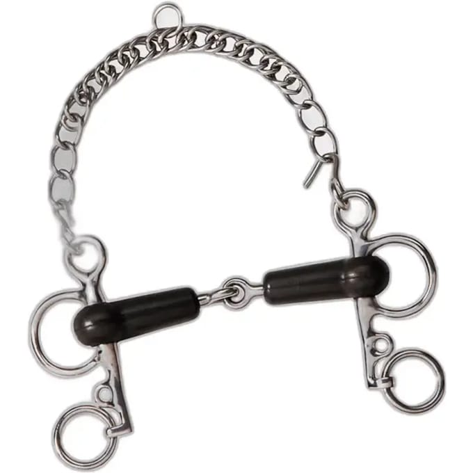 Pelham voor paard gebroken rubber Shorts takken Feeling