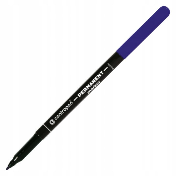 Centropen Permanente Marker Blauw 1-2 mm - Sneldrogend & Waterbestendig