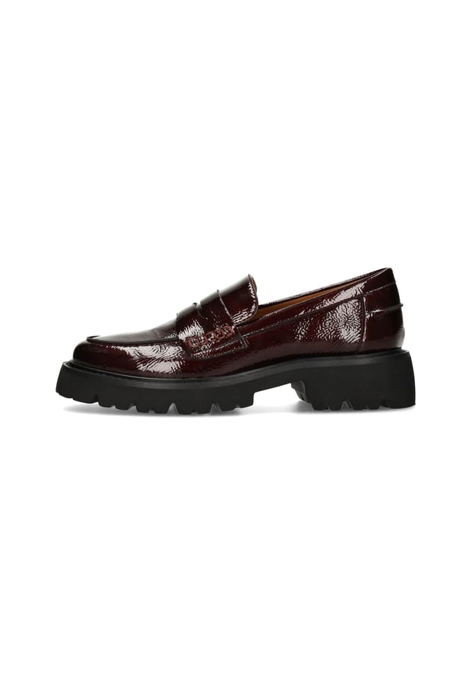 POSH by Poelman LEXY Dames Loafers - Donker rood