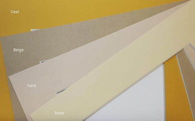10 stuks Passe-partout Arton, afmetingen 60x80, dikte 1,4 mm, kleur Ivoor