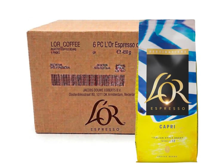 L'Or Destinations Capri Dolce Vita - Multipack - Koffiebonen - 2700g (6x450g)