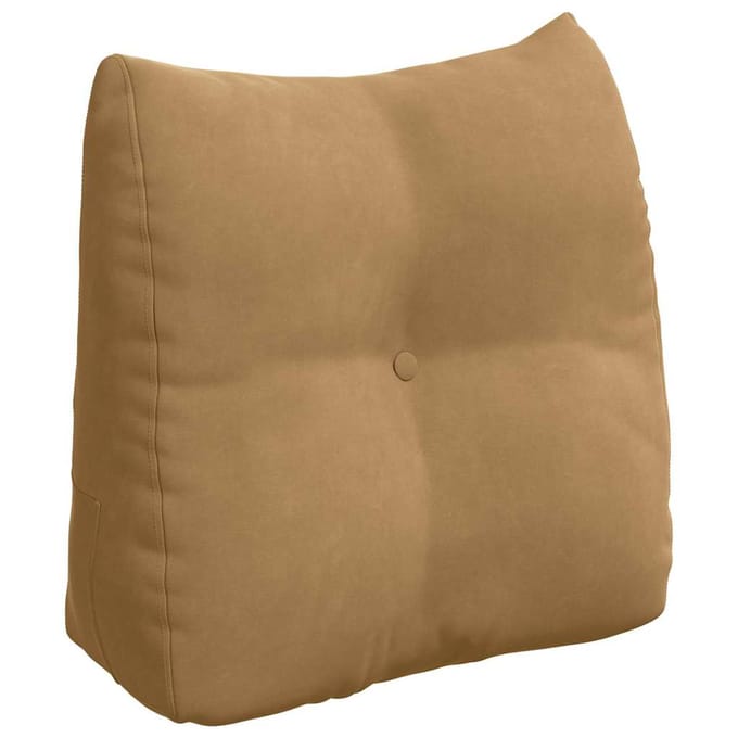 vidaXL - Rugkussen - Bruin - 45 - x - 24 - x - 50 - cm - Fluweel