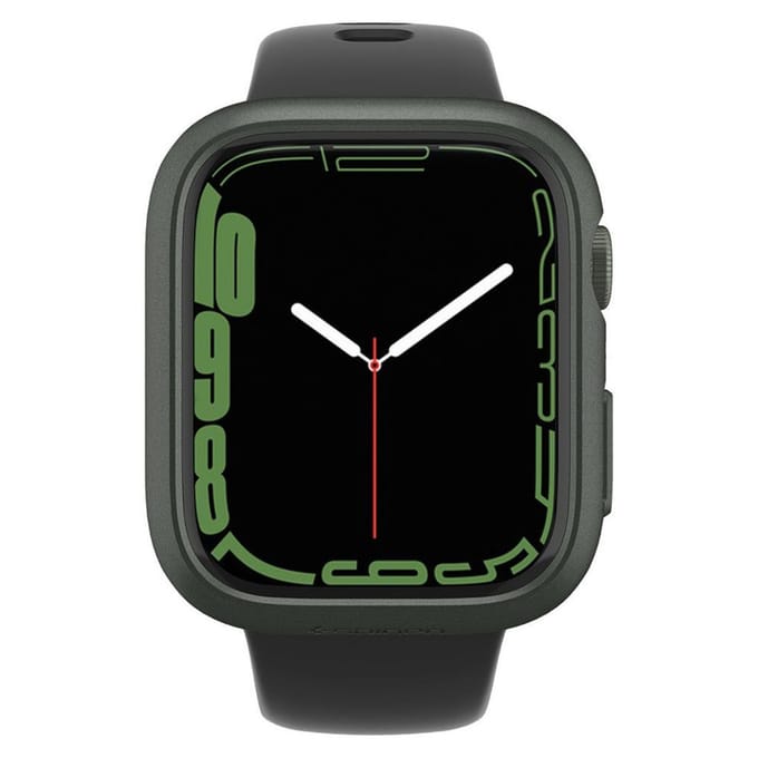 Spigen Thin Fit™ Bumper voor de Apple Watch 7 / 8 / 9 - 45 mm - Groen