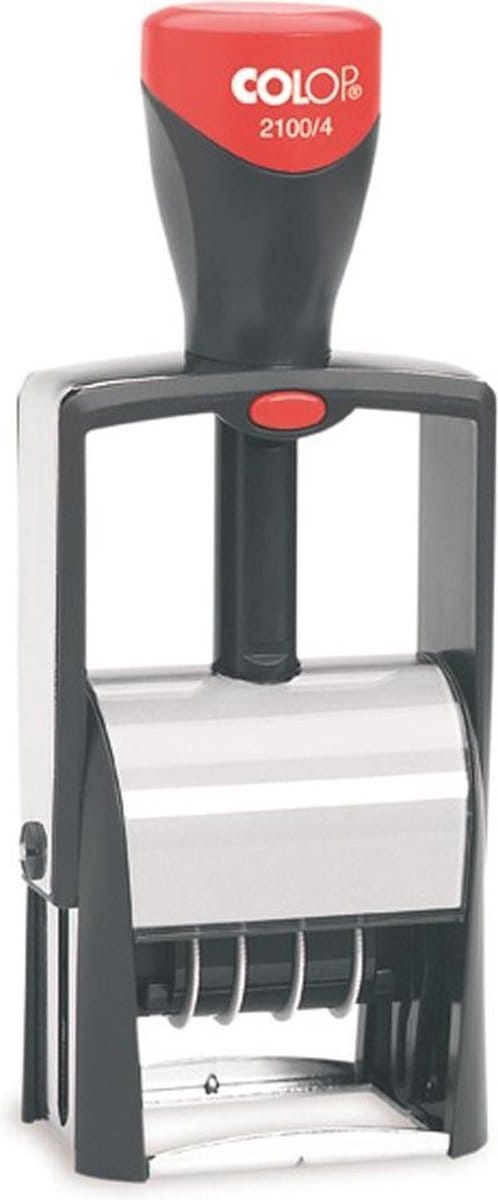 Colop Classic 2100/4 Rood - Datumstempel - Datum Stempel met draaibare datum - Snelle Levering