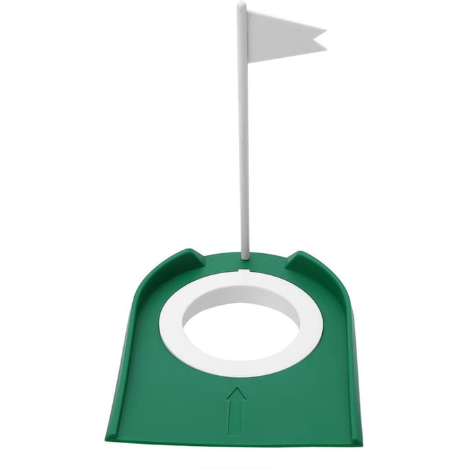 Binnen Buiten Plastic Golf Putting Cup Oefenhulpmiddelen met Verstelbaar Gat Witte Vlag white