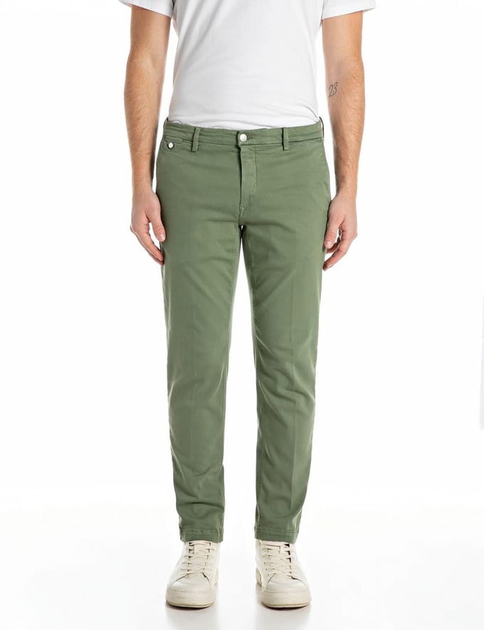 Replay Hyperflex Jeans Chino Benni Stretch Denim Army Green (M9722E.000.8366197 - 850)