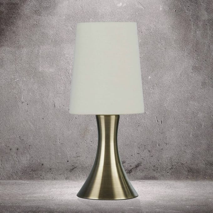 Searchlight Tafellamp touch 3922, antiek messing