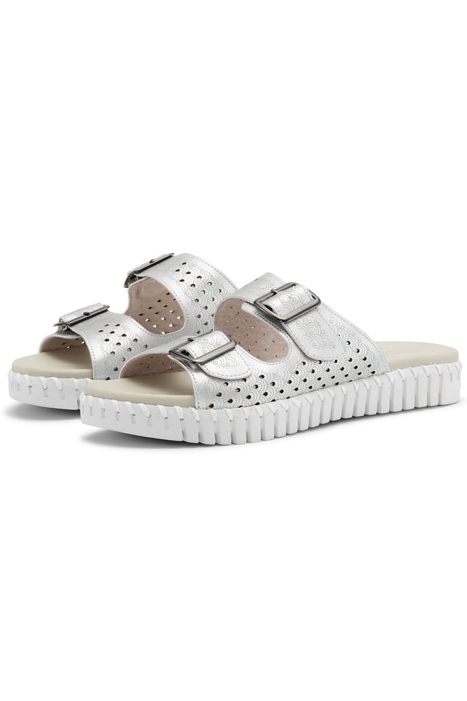 ILSE JACOBSEN HORNBÆK Tulip1176ml Silver Taglia: 42 | Infradito Outlet | Donna | Grigio