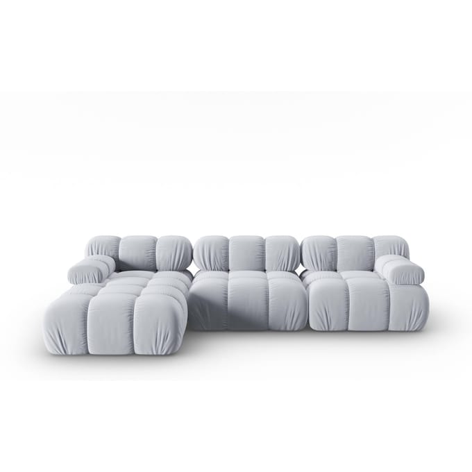 Modulaire-4-zitshoekbank Tropea links velvet | Milo Casa