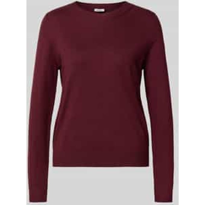 Regular fit gebreide pullover van viscosemix