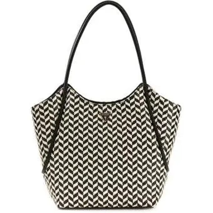 GUESS shopper schoudertas Tessi 2 in 1 Tote Black Multi zwart