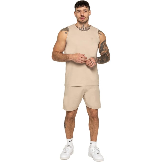 Enzo | Heren gym trainingspak met vest en korte broek