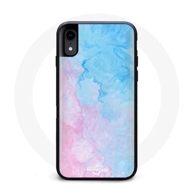 Iphone XR Hoesje Wallpaper Safari roze blauw