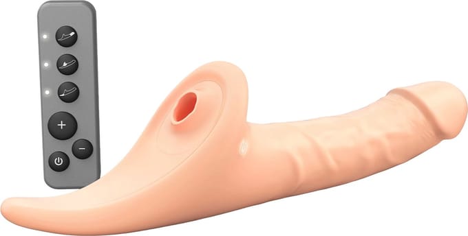 Strap-On-Me - Multi Orgasm Realistische Dildo - Strapless Strap-on met Flapper Technologie - Lichte Huidskleur