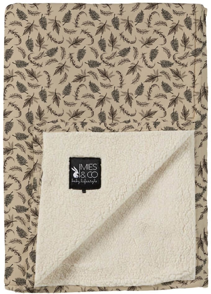 Mies & Co Soft Teddy Blanket Big - Cozy Cottage Humus - 110 x 140 cm