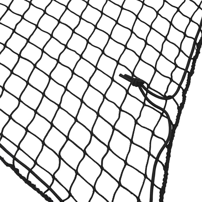 vidaXL - Aanhangwagennet - elastisch - touw - 2,1x1,25 - m - polypropeen - zwart