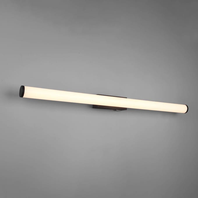 Trio Lighting Mattimo LED wandlamp, breedte 80 cm, zwart, schakelaar