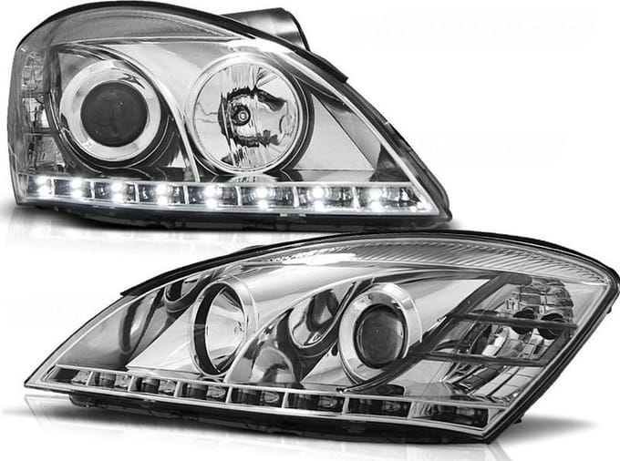 Koplampen met parkeerlicht KIA CEED 09 06-08 09 CHROOM