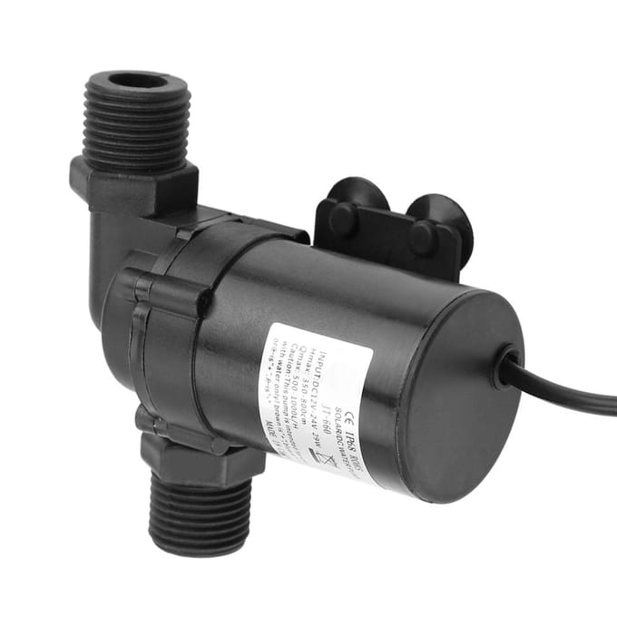 Mini pompe à eau sans balais CC pour chauffe-eau solaire 24 V 40 °C ~ 100 °C