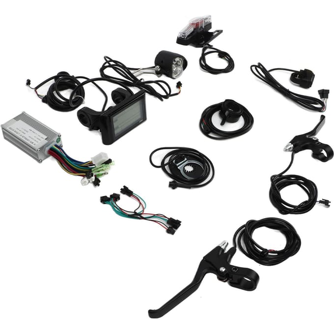 36V 48V 17A Fiets Modified Controller S900 Display Panel Elektrische Fiets Ombouwset voor 250W-350W Tandwielmotor black