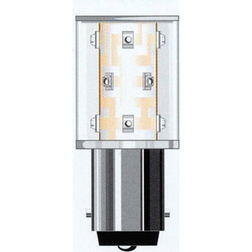 Oshino ODW01SM12B15-230 LED-signaallamp Wit BA15d 240 V/AC 6600 mlm