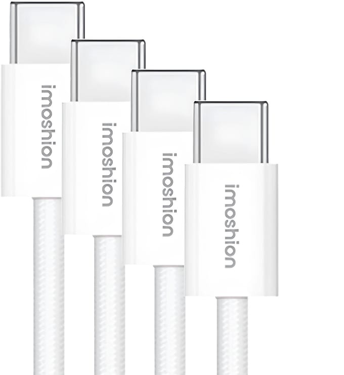 imoshion 4x USB-C naar USB-C Kabel - 2 meter - Snellader 60W