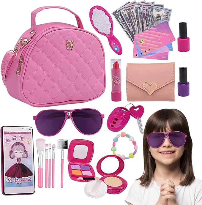 Speelgoed tas - Meisjes tas - Rollenspel - Realistisch ontwerp - 27 Delen - Roze