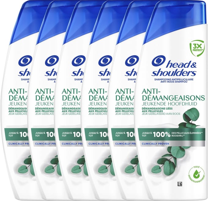 Head & Shoulders Jeukende Hoofdhuid Anti-roos Shampoo - 6 x 250ml