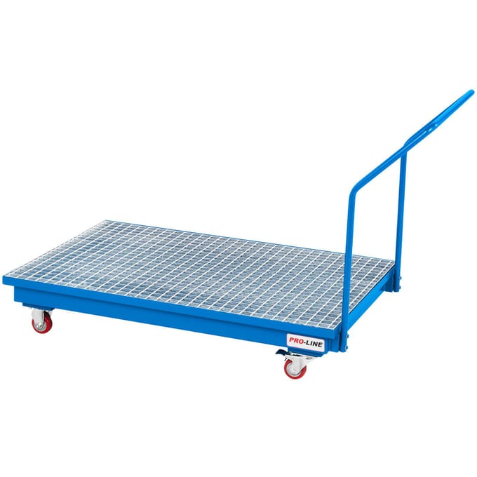 Pro-Line - Mobiele Lekbak - 2 Bekkens - Stabiele Constructie - Zuur- en Chemisch Bestand