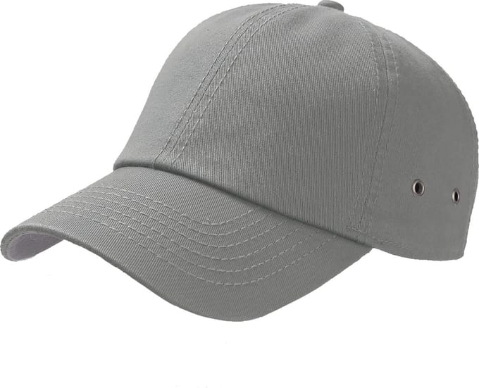 Atlantis Actie 6 Paneel Chino Baseball Cap (Grijs)