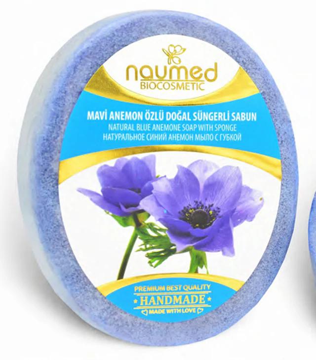 NAUMED BLUE ANEMON Savon Éponge 135g 1 PC