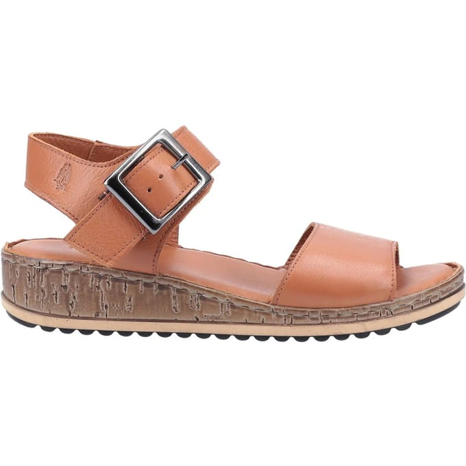 Hush Puppies dames/dames Ellie lederen brede sandalen (Tan)