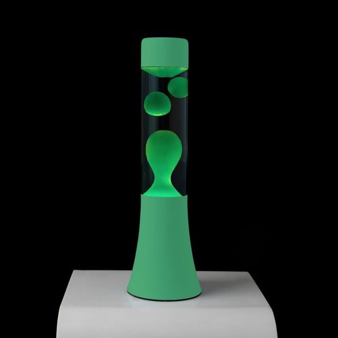 Fisura Design Lavalamp met Groene Lava - Muntgroen + Reservelamp