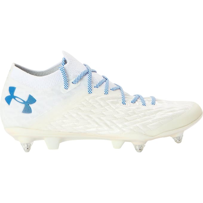 Under Armour Clone Magnetico Pro gewatteerde gebreide voetbalschoenen voor heren (Wit)