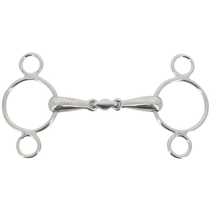 Verstelbaar 3-rings paardenbit Feeling Anatomic
