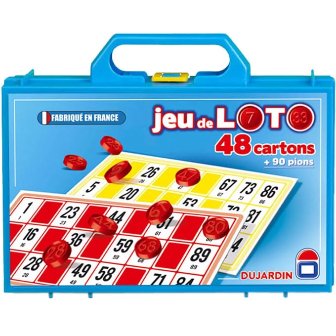 Bordspellen 48-kaarten lotto koffer Dujardin