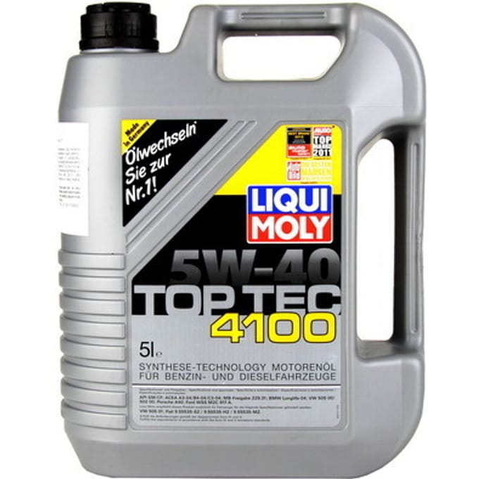 Motorolie LIQUI MOLY P000322 TopTec 4100 5W40 5L