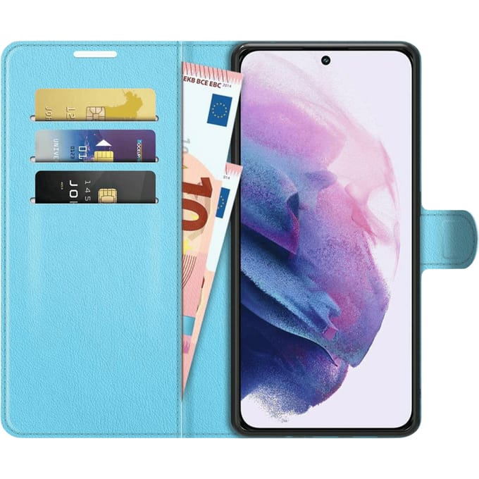 Just in Case Galaxy S22 Plus TPU Portemonnee Hoesje Blue