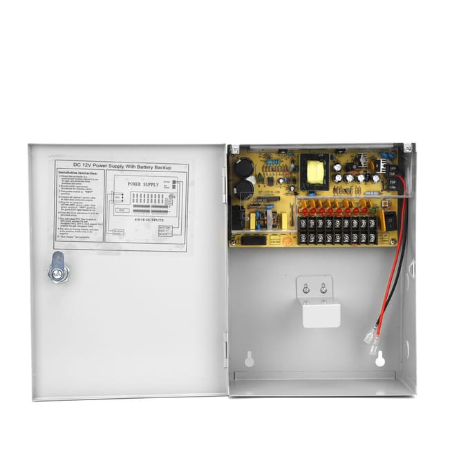 Toegangscontrole Voeding Box UPS PWM 12V 10A met Vertraagde Uitschakelfunctie