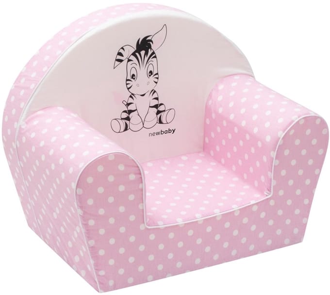 New Baby Zebra babyzitzak roze 42x53 cm - Kinderzitzak