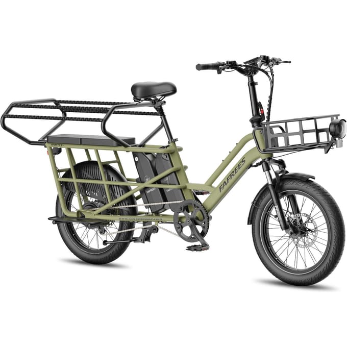 FAFREES FF20 CUV Modulaire Longtail E-Bike – Dubbele Accu 30AH, Hydraulische Schijfremmen