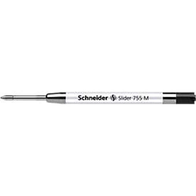 Navulling groot formaat SCHNEIDER Slider 755, lijndikte M, zwart, 10 stuks