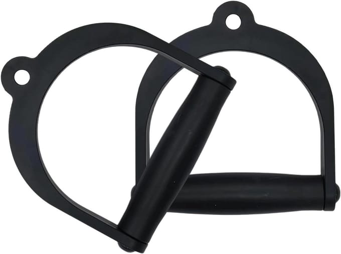 Fitness Handvatten - Kabelmachine Grepen - Kracht Training - Ergonomisch Ontwerp - 2 Stuks - Zwart