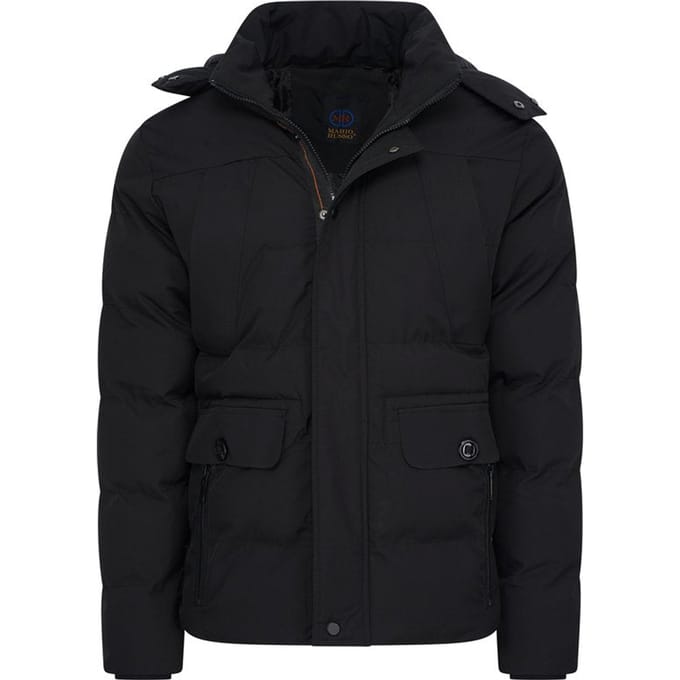 Mario Russo Ranger Jacket - Jas Heren - Winterjas Heren - Waterafstotend - Winddicht - Zwart - L