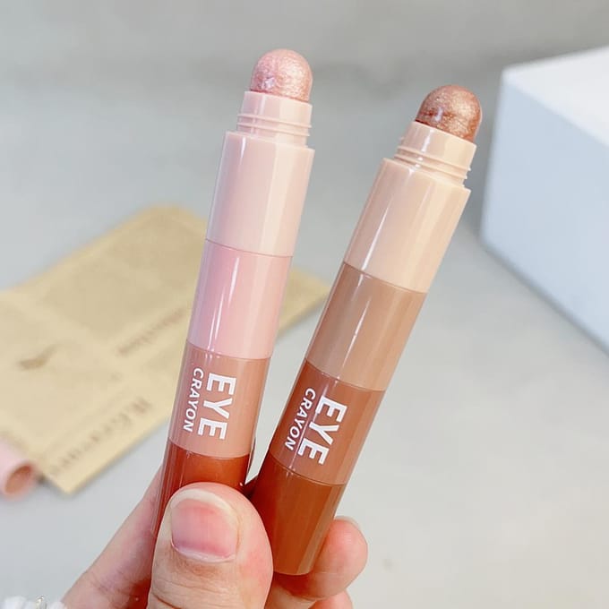 4 in 1 parelmoer markeerstift oogschaduwstick waterdicht blijvende glitter oogschaduw ogen make-up cosmetica