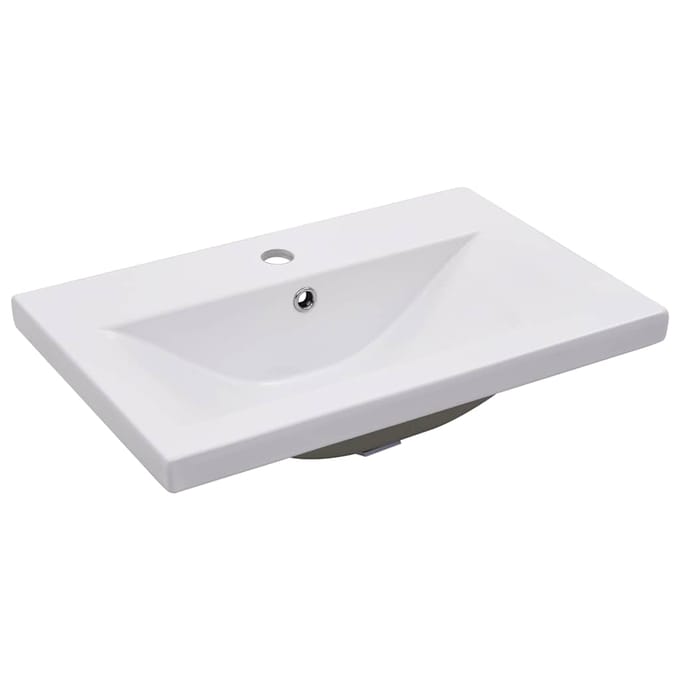vidaXL - Inbouwwastafel - 61x39,5x18,5 - cm - keramiek - wit